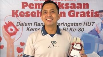 Pegawai dan Warga Antusias Ikut Donor Darah di Rutan Medan, Semarak HUT RI ke-80